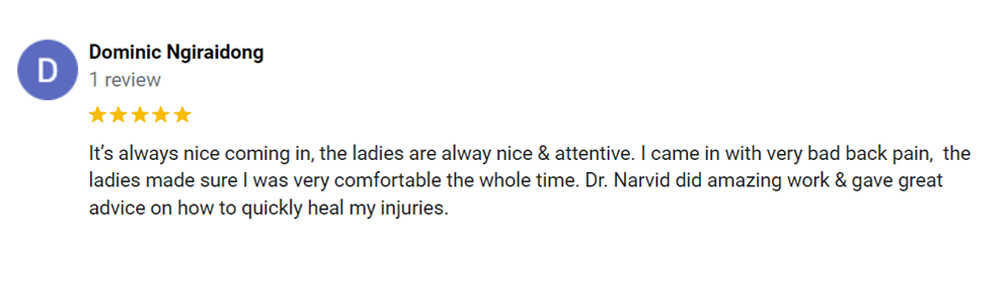 Chiropractic San Antonio TX Testimonial