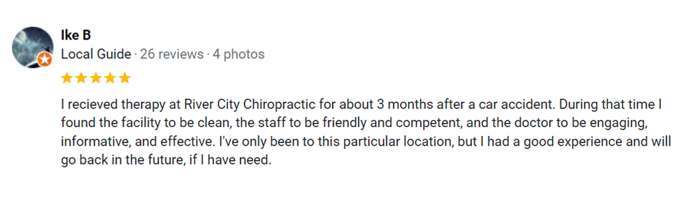 Chiropractic San Antonio TX Testimonial