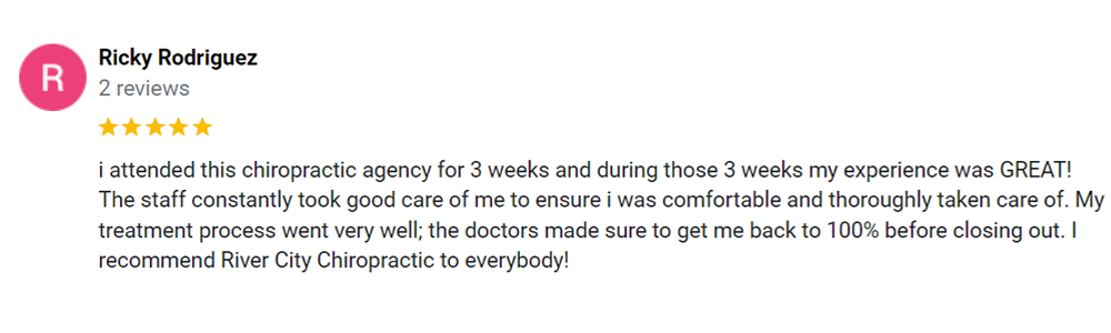 Chiropractic San Antonio TX Testimonial